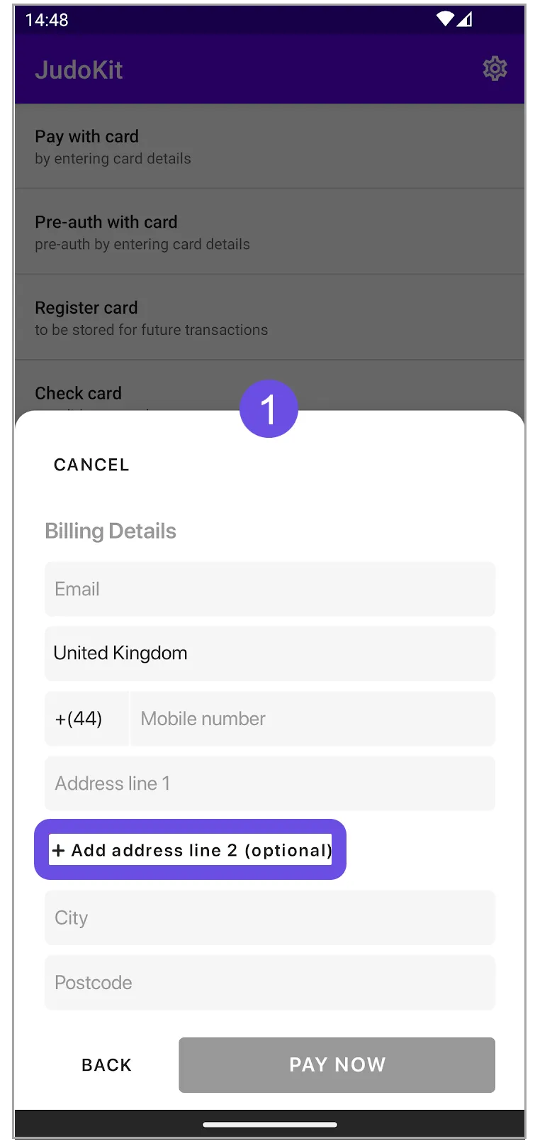 add address line