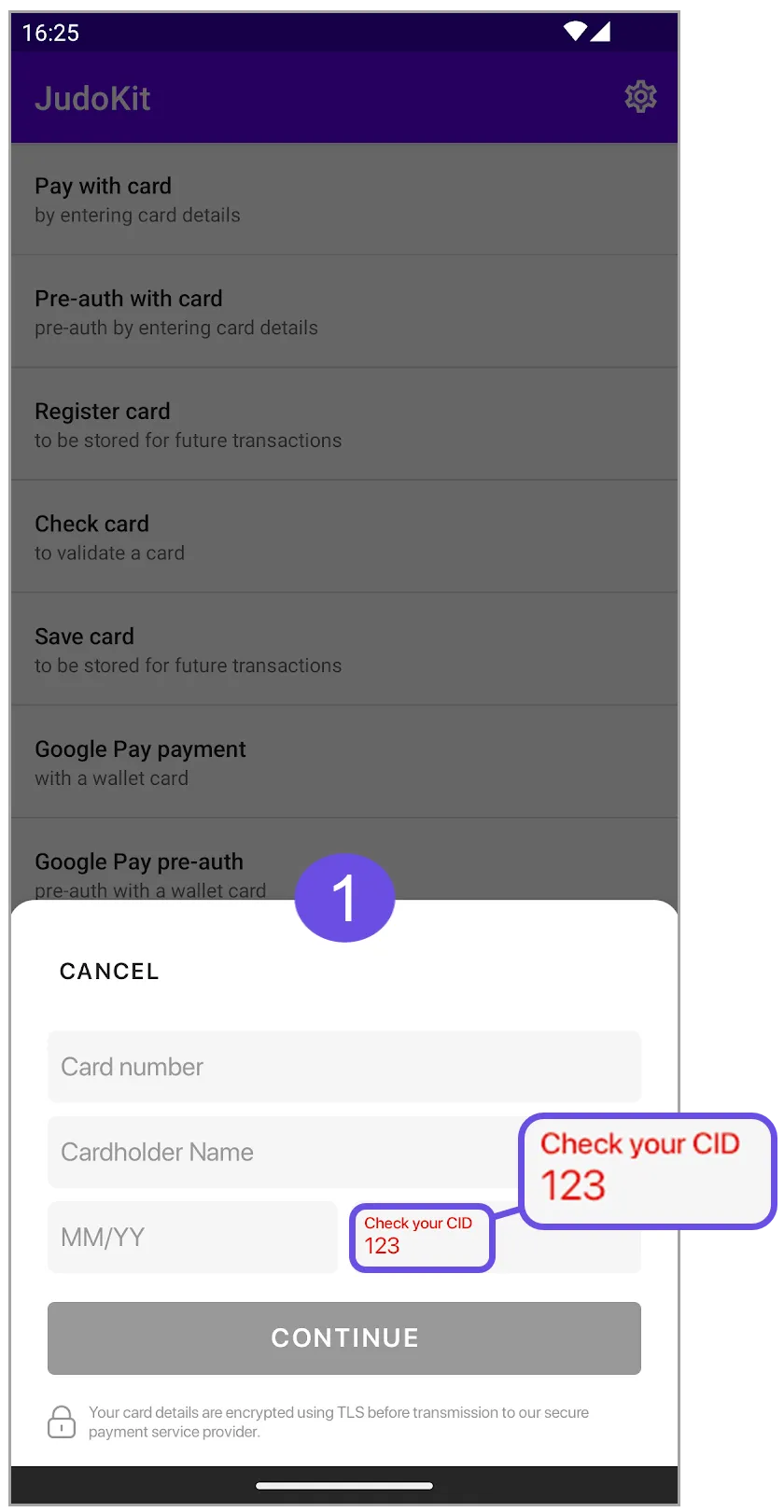 amex security code error