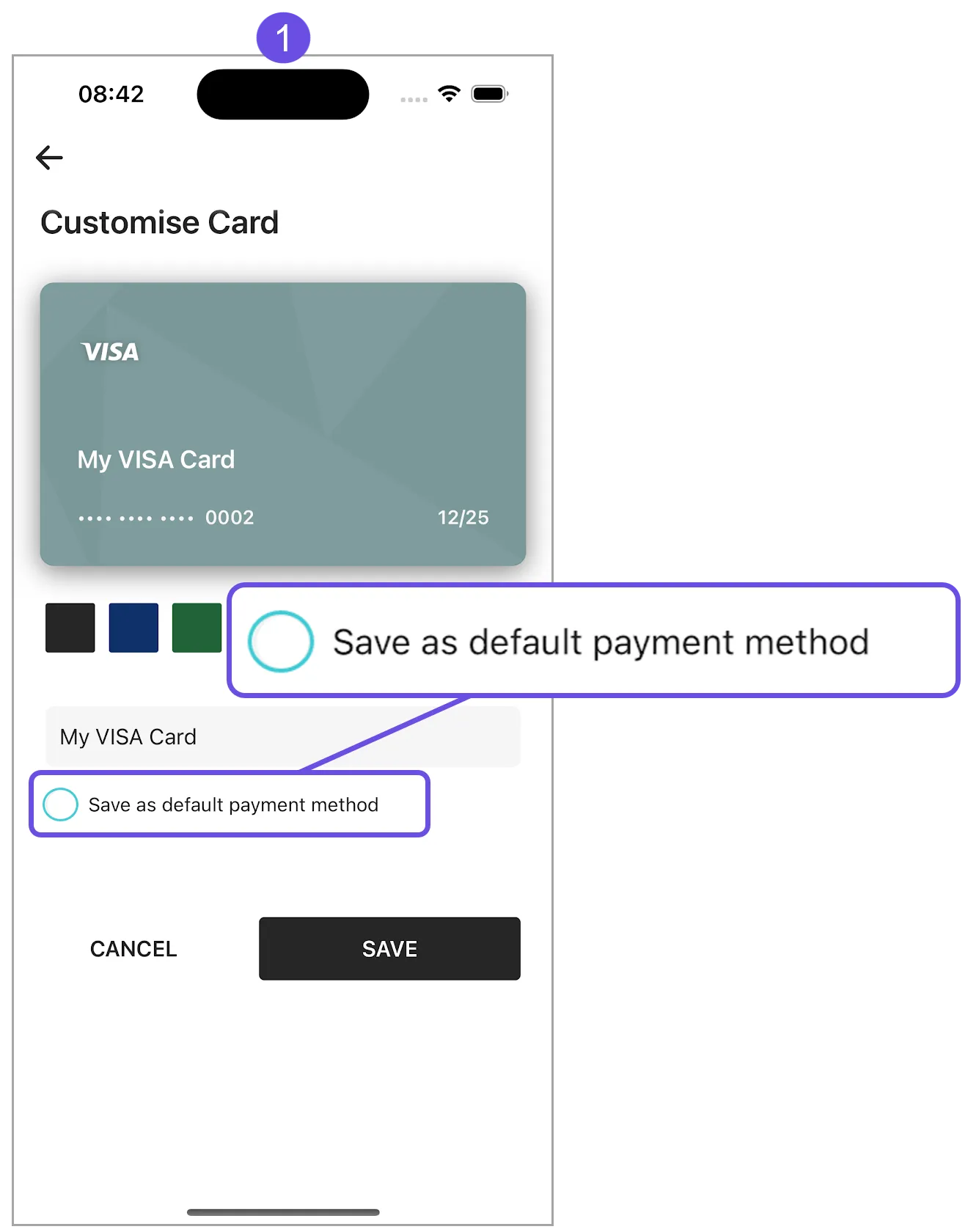 default payment method default payment method