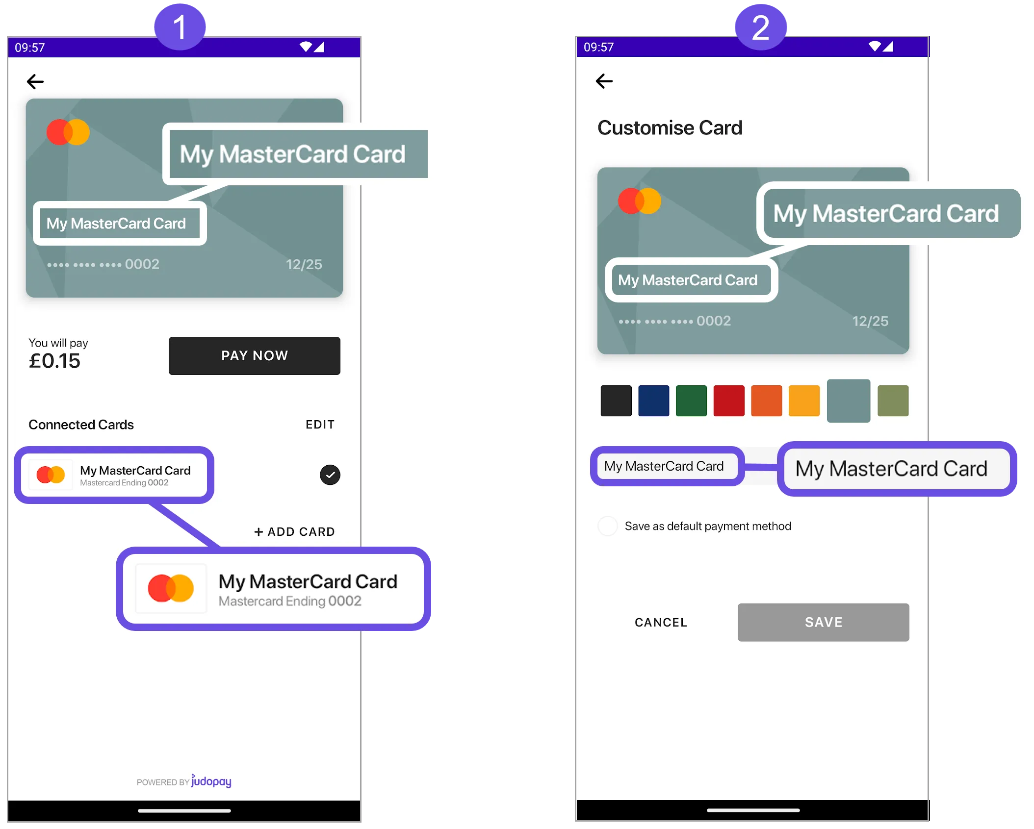 add mastercard card title