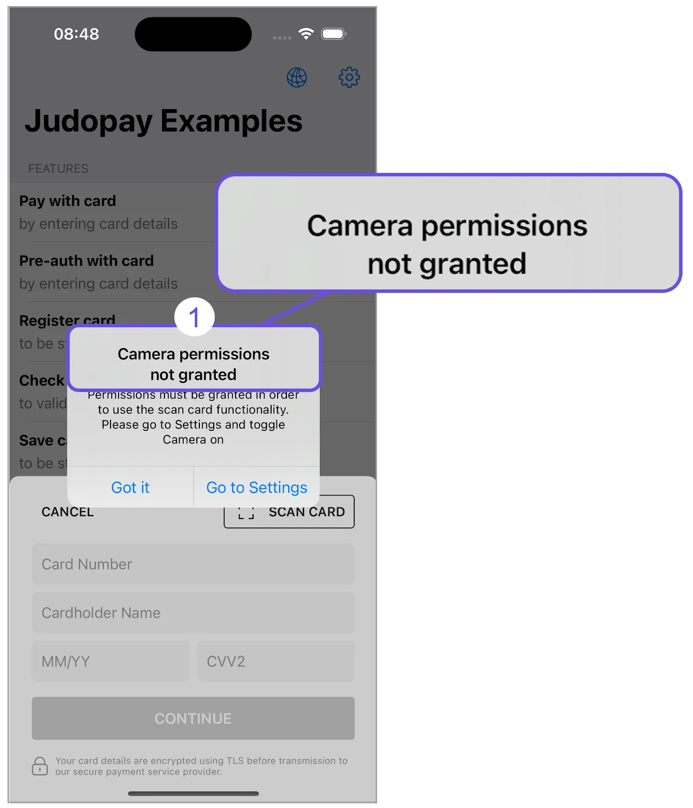 scan card invalid permissions title scan card invalid permissions title