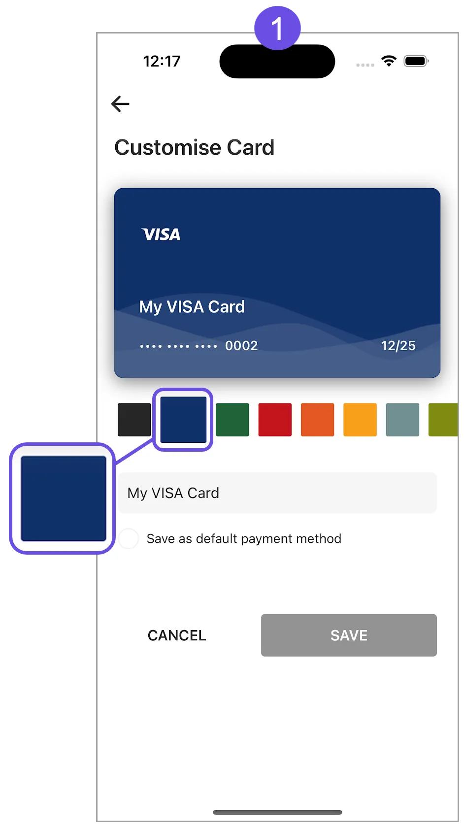 customise card customise card