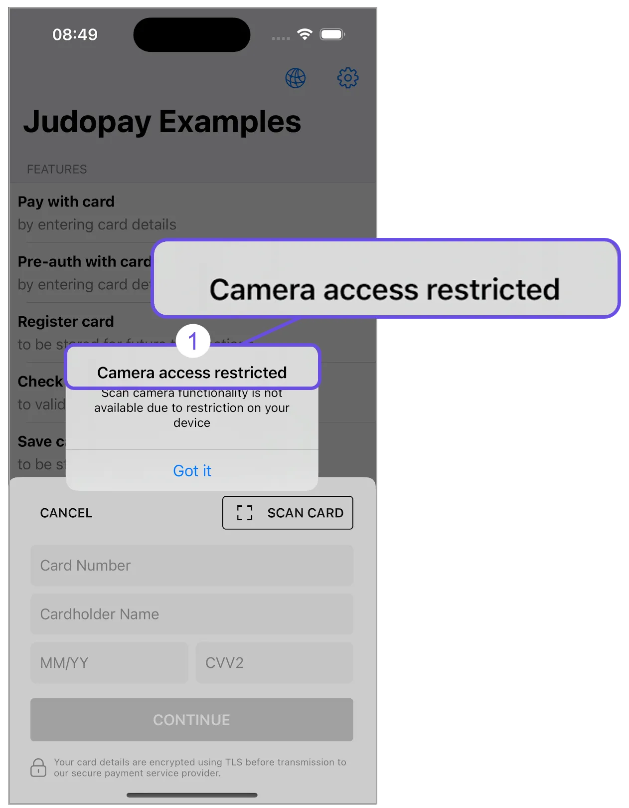 scan card restrictions title scan card restrictions title