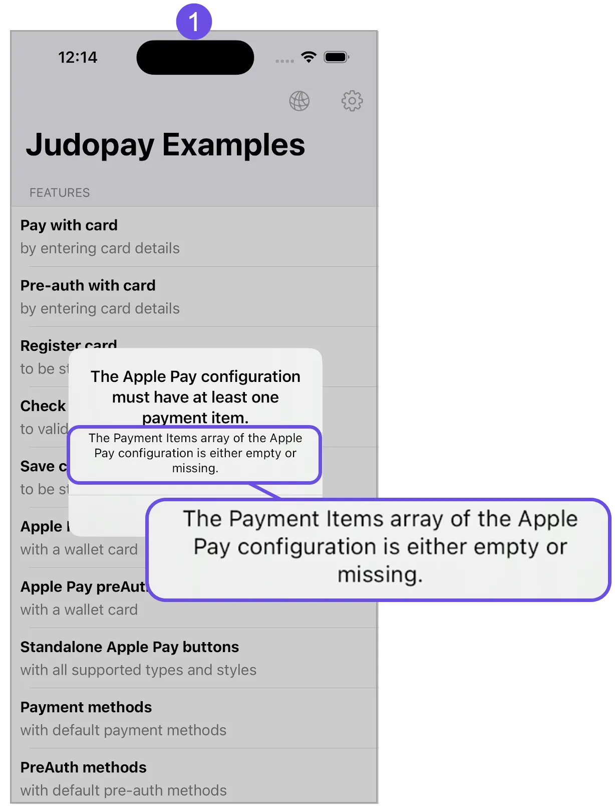 apple pay missing items message apple pay missing items message