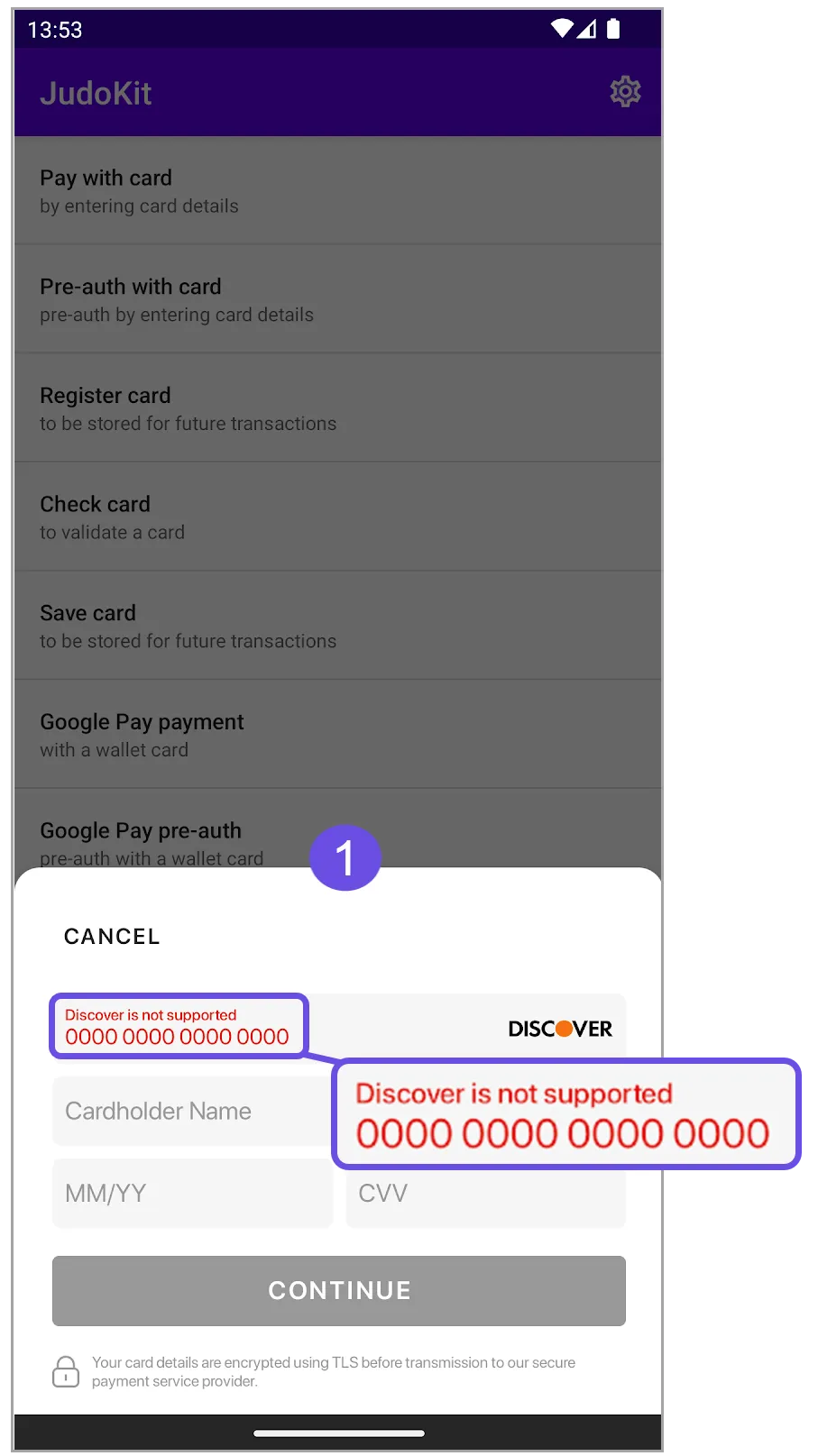 discover not supported