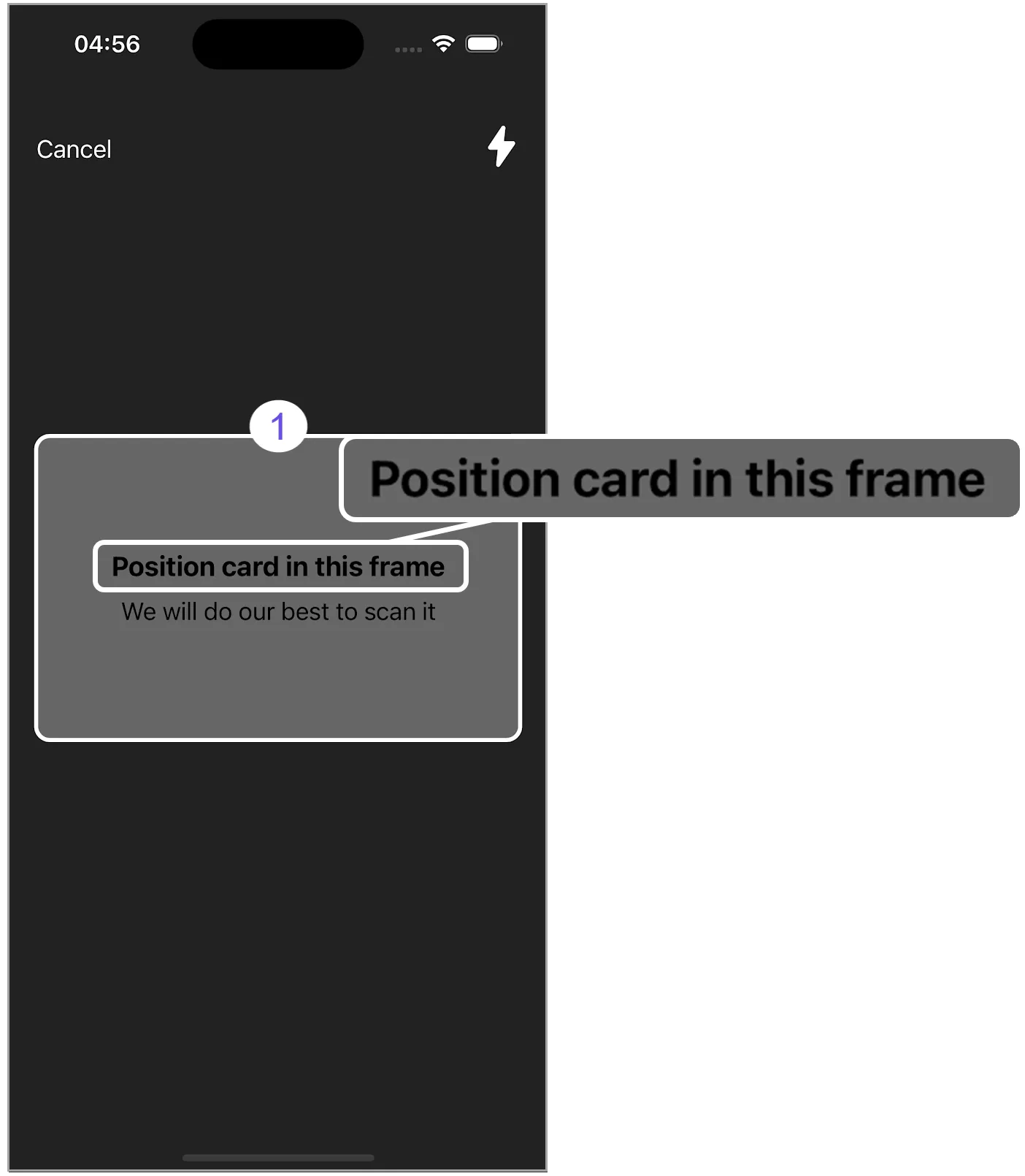 scan card hint title scan card hint title
