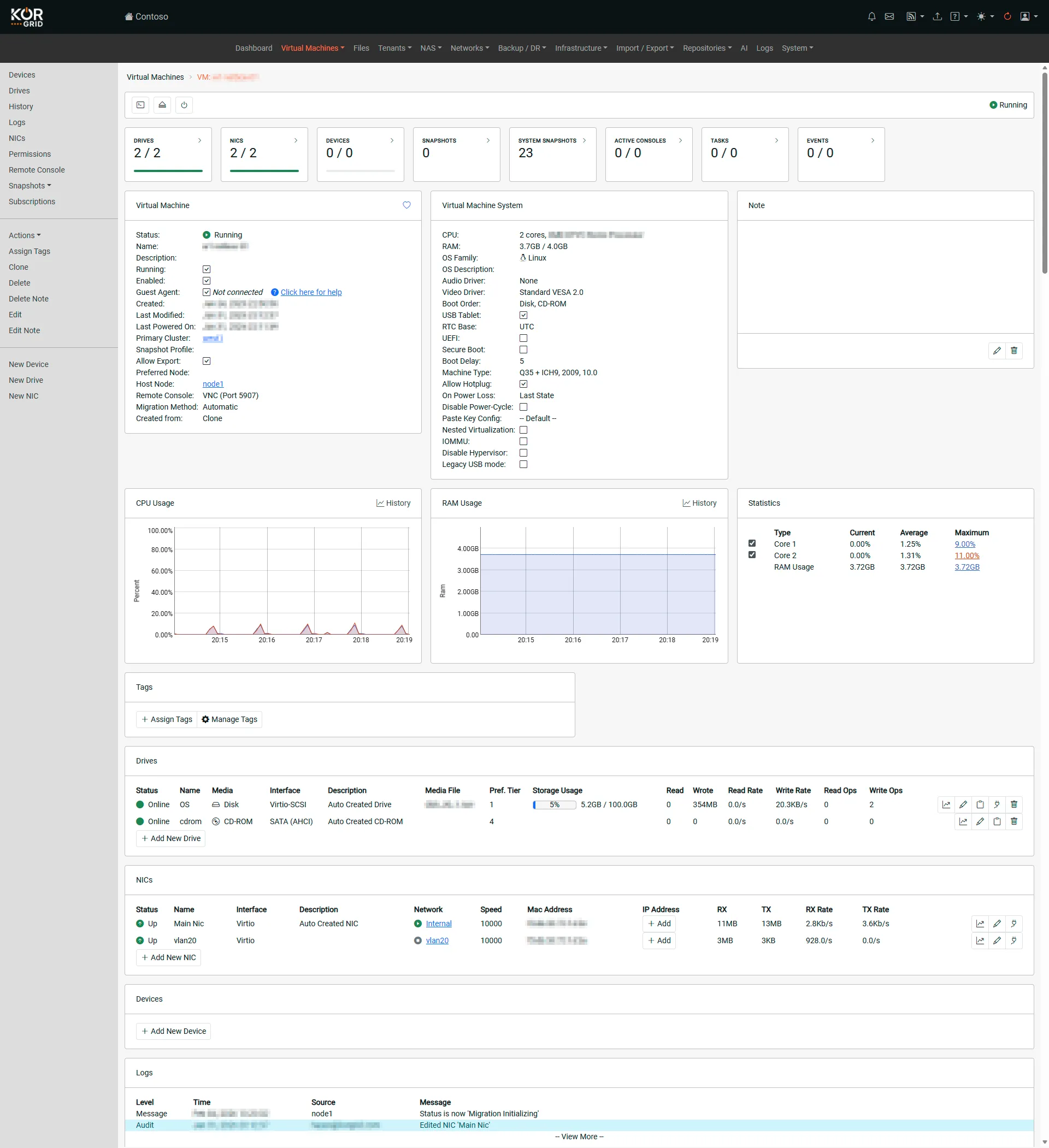 VM Dashboard