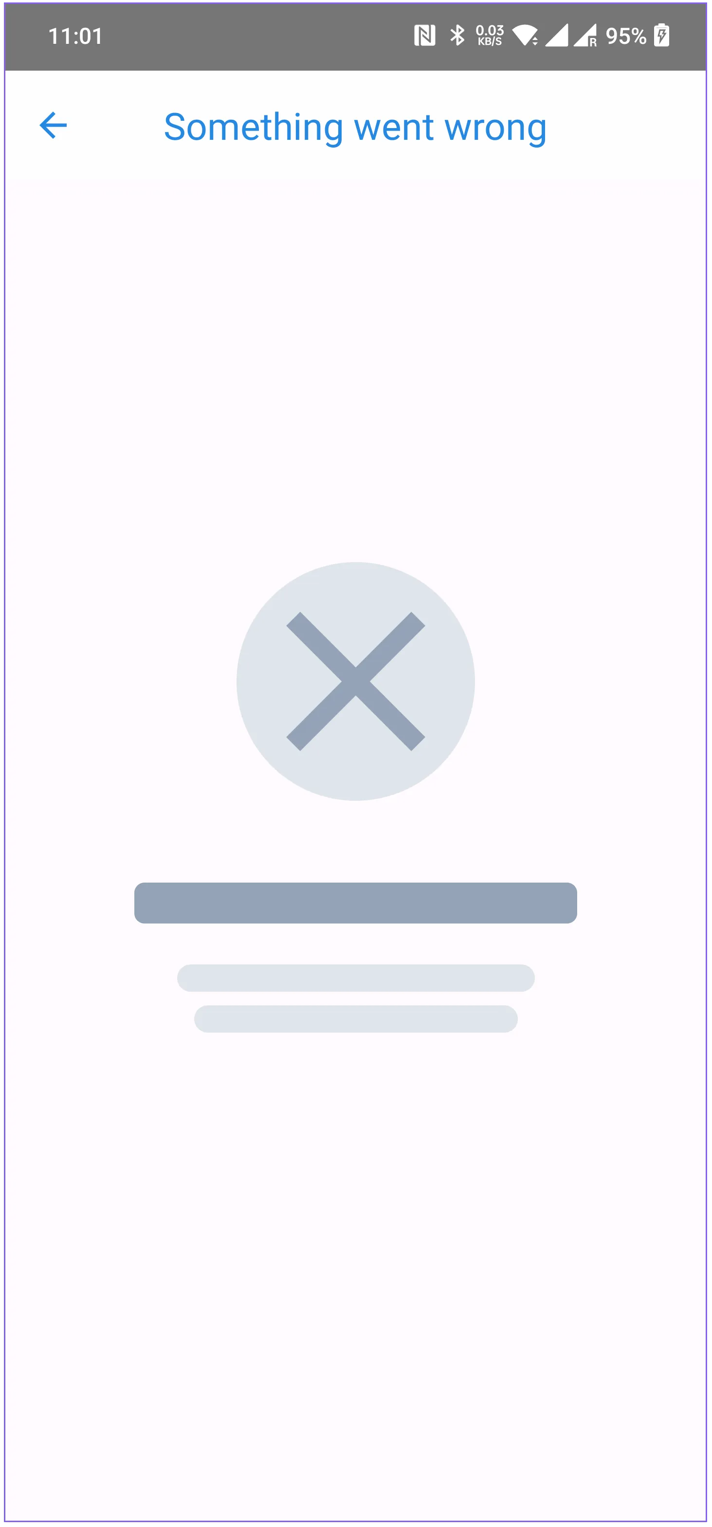 payment failed screen