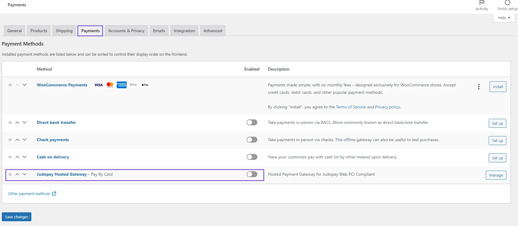 woocommerce configuration woocommerce configuration