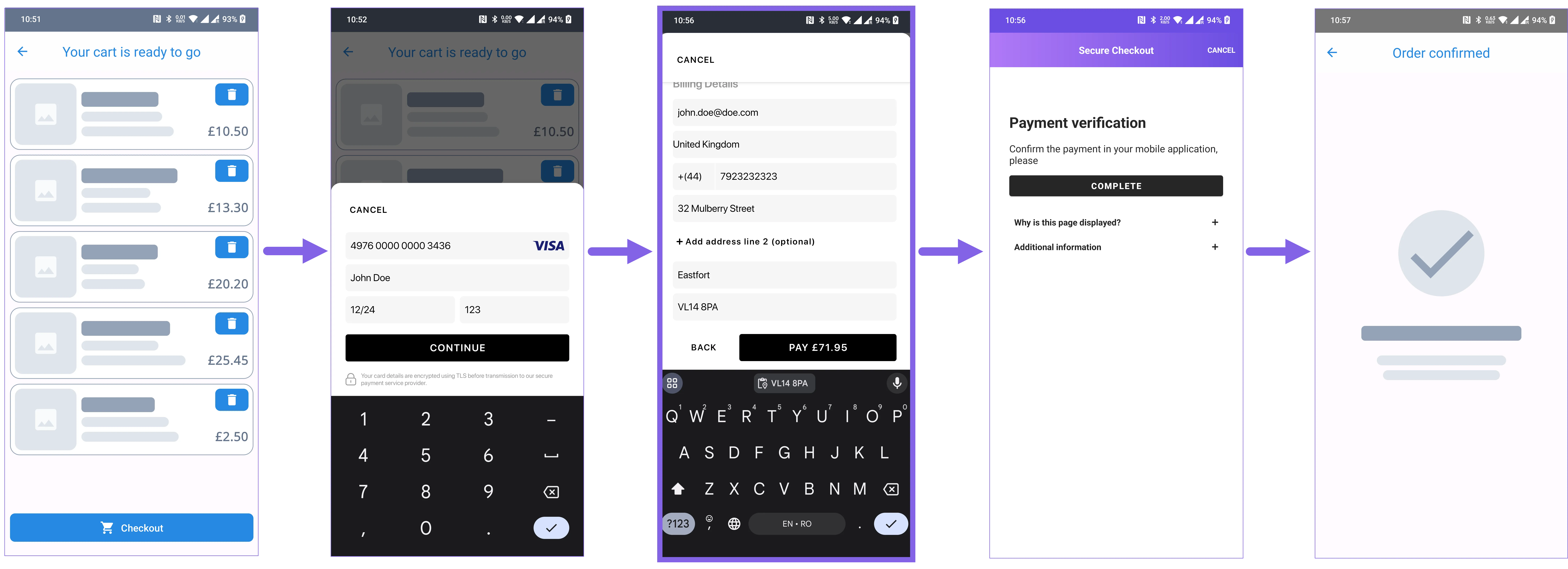 Android successful challenge flow