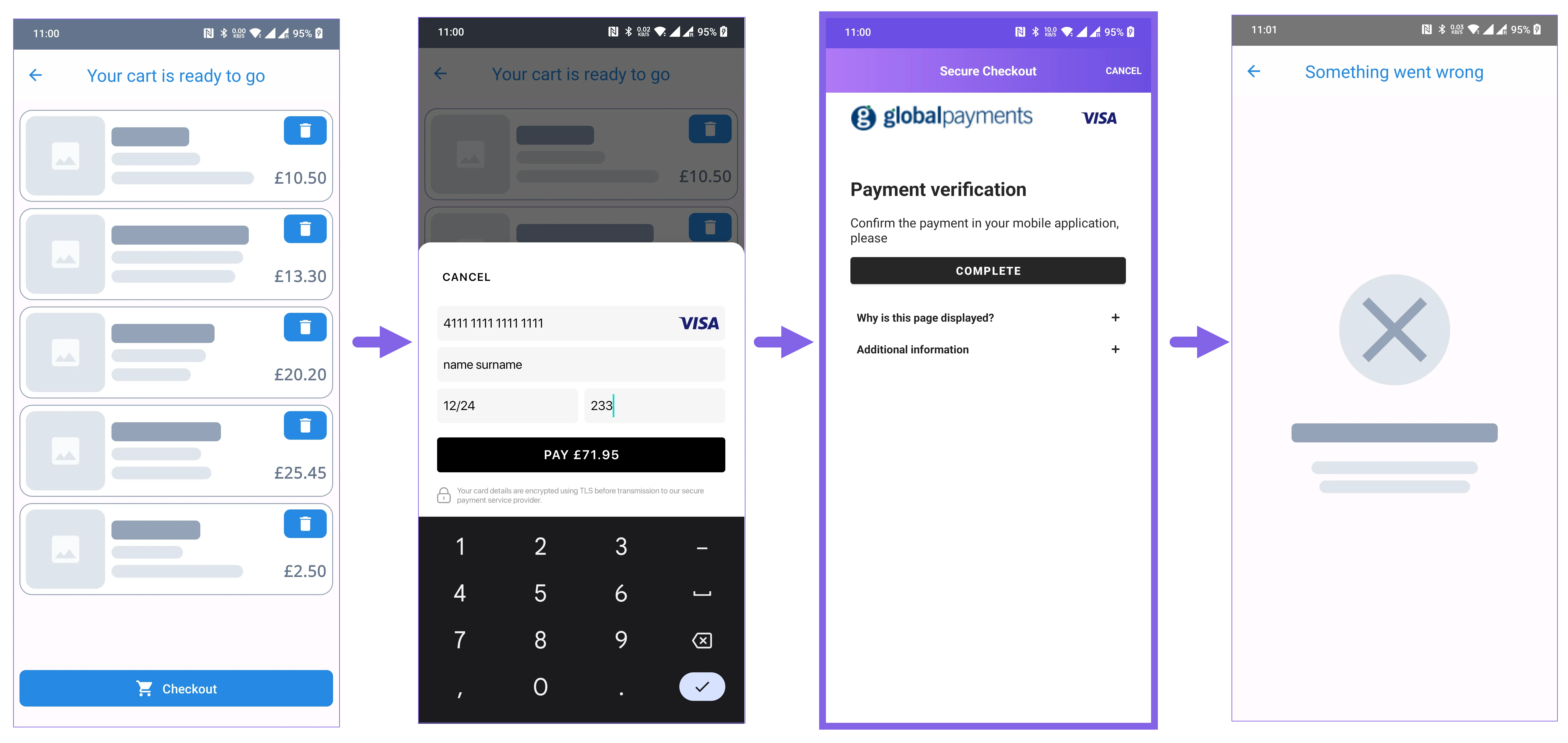 android payment failed