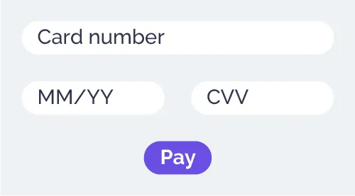example payment form