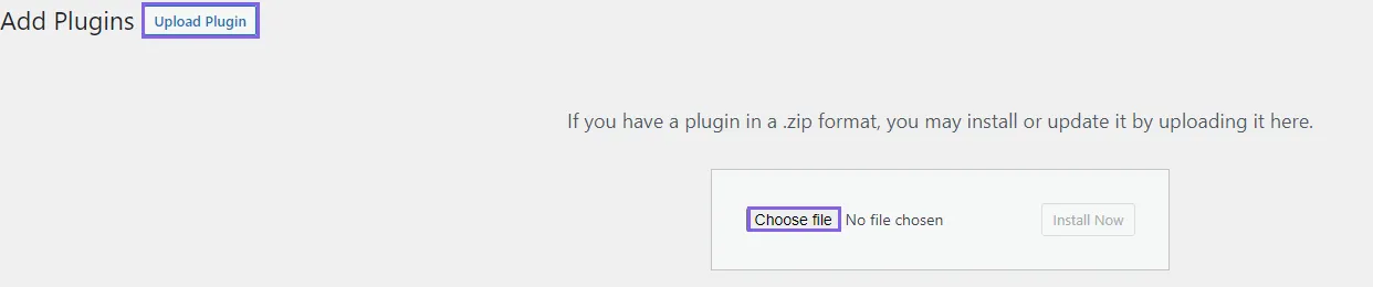 choose plugin file choose plugin file