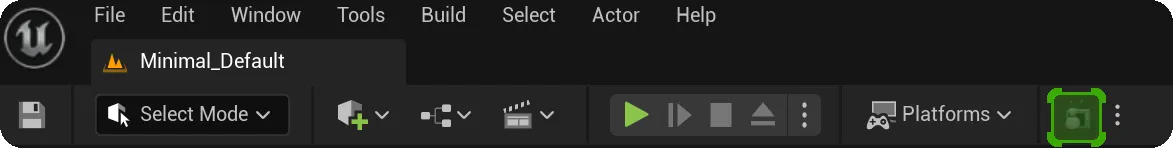 If the media profile icon is greyed out t click on it to load a profile.