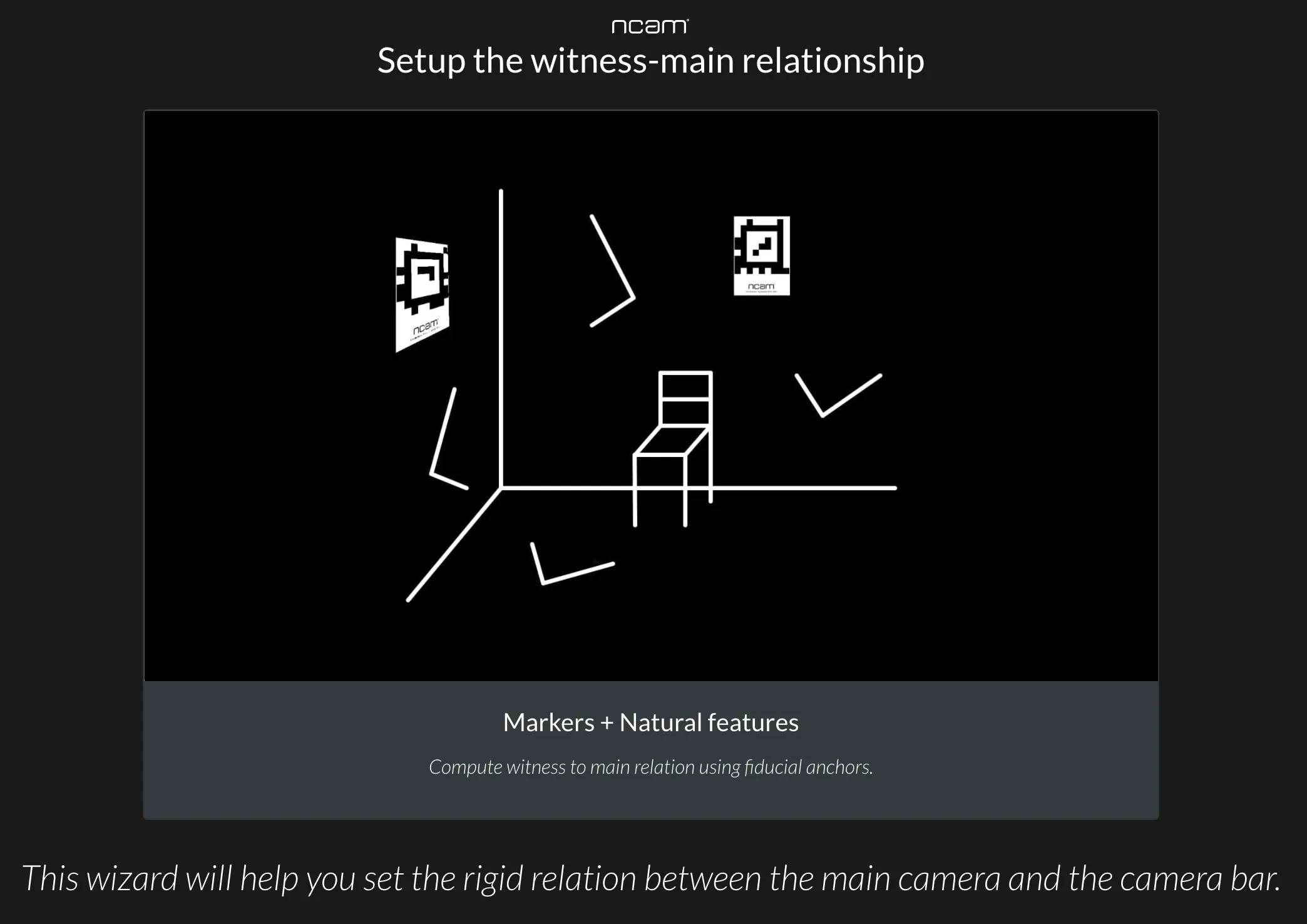 Fiducial anchors to compute the rigid relation