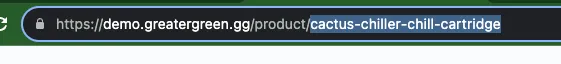 The 'handle' is everything after the last backslash in the url