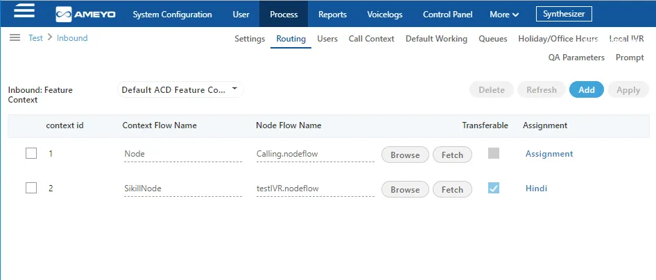 Figure: Assign Routing