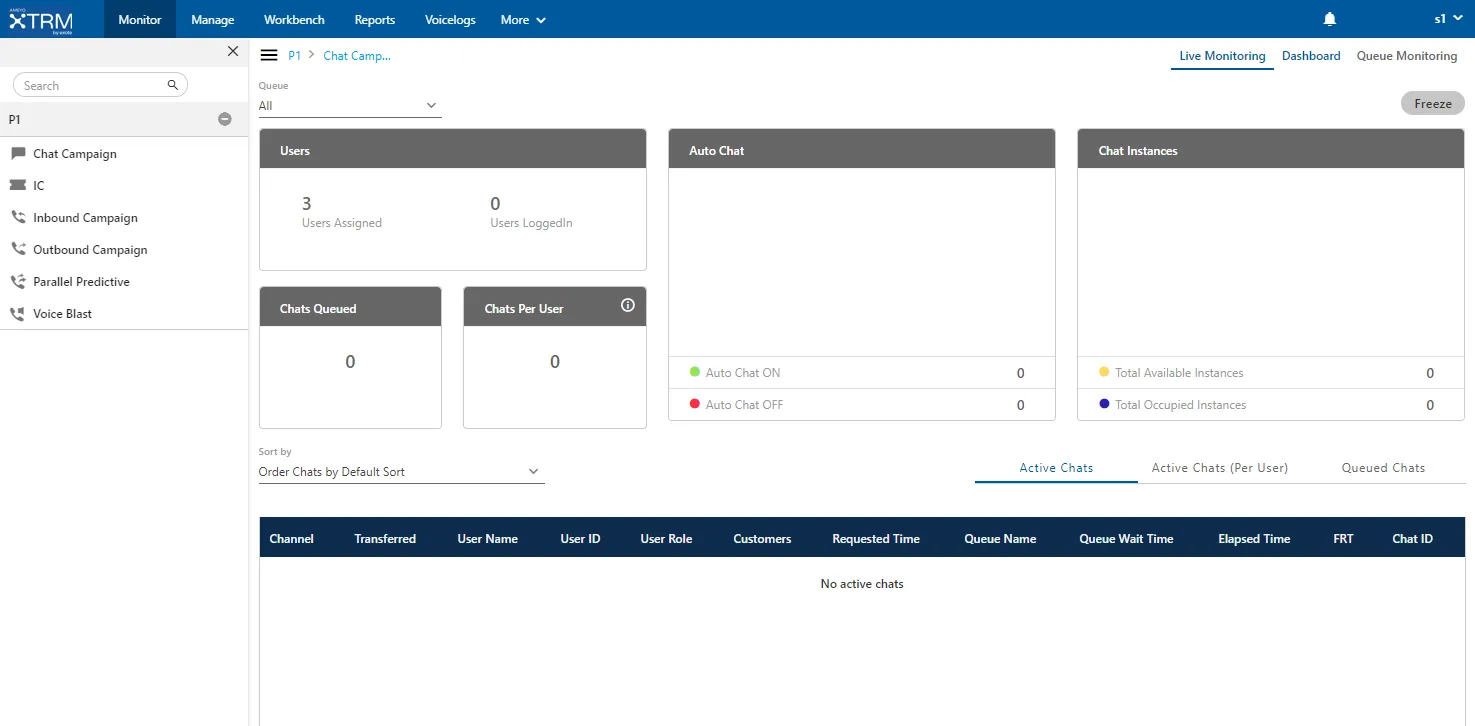 Figure: Supervisor Interface