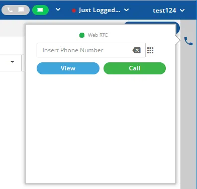 Figure: WebRTC Pop-up