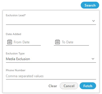 Figure: Search Exclusion Data