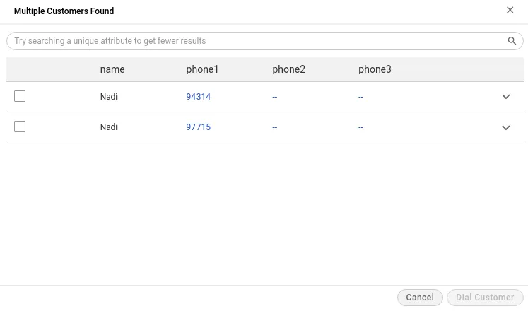 Figure: Multiple Results for a search Figure: Multiple Results for a search
