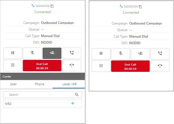Figure: Call Conferencing with Local IVR
