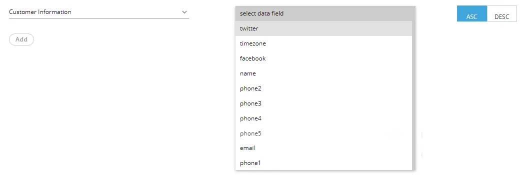 Figure: "Customer Information" Fetch Order Policy