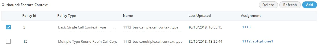Figure: Added Outbound Routing Policies