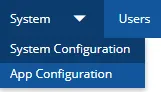 System Menu System Menu