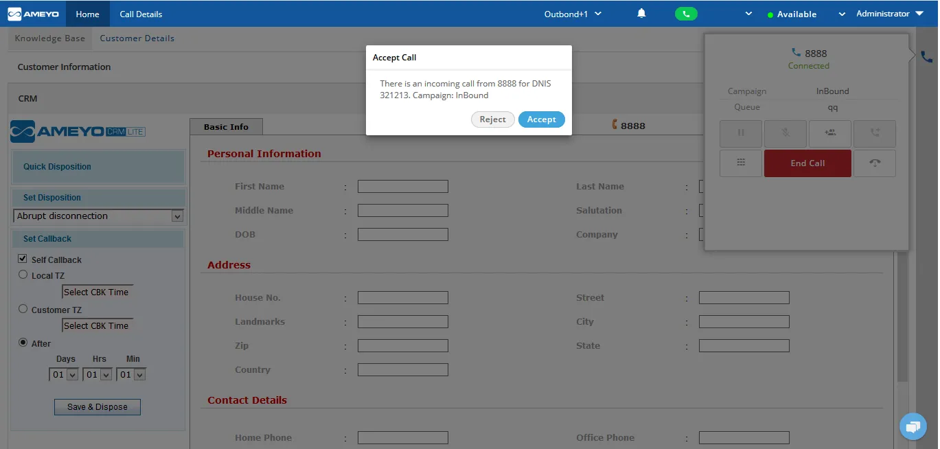 Figure: Call Notification