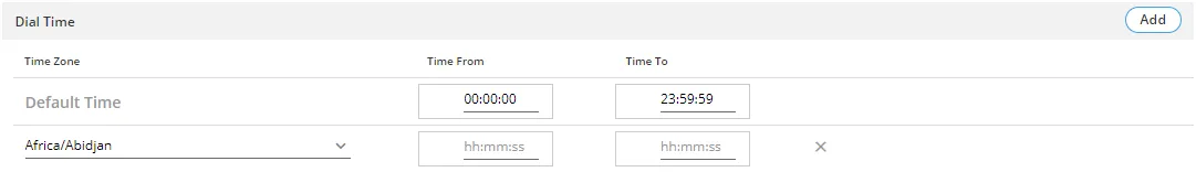 Figure: Time Zone Settings Figure: Time Zone Settings