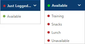 Figure: Agent Status Options