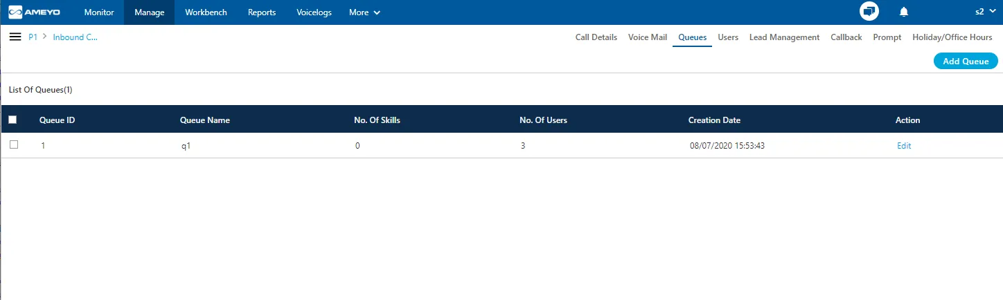 Figure: Manage Queue Figure: Manage Queue
