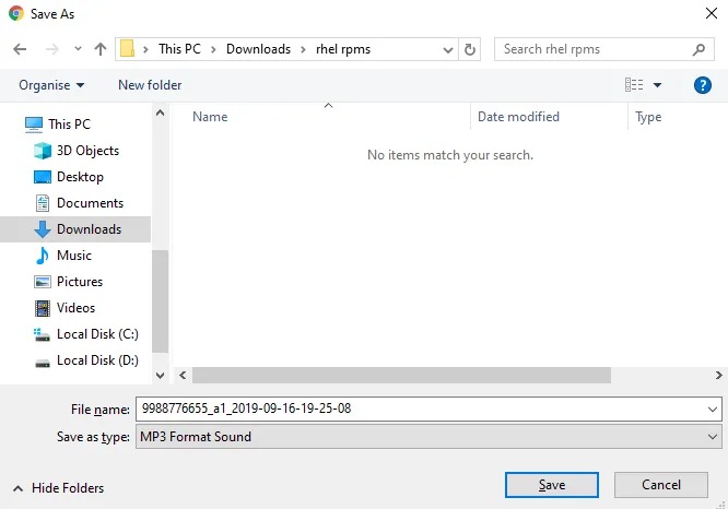 Figure: Download Call Recording Figure: Download Call Recording