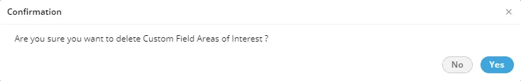 Figure: Deletion Confirmation Message