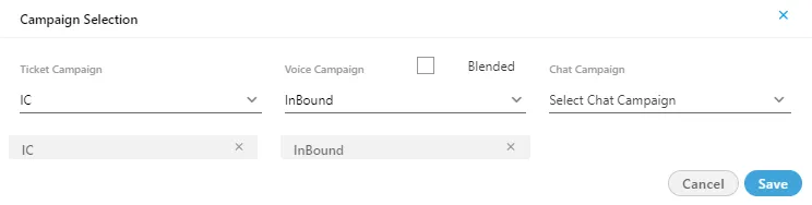 Figure: Change Campaign Pop-up