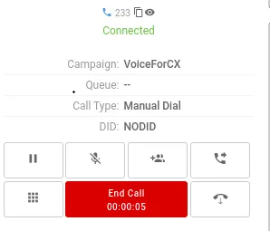 Figure: "Dial Only" the call Figure: "Dial Only" the call