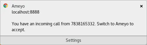 Figure: Inbound Call Notification