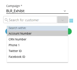 Figure: Select Field in Telephony Panel Figure: Select Field in Telephony Panel