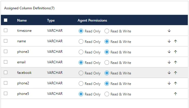Figure: Sample Order of fields