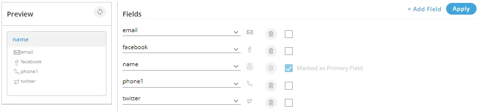 Figure: Modified Customer Card