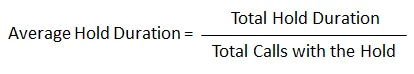 Figure: Calculation of Avg Hold Duration