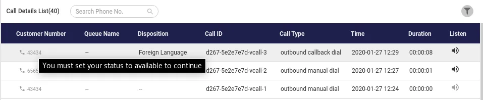 Figure: User have to set the status as Available Figure: User have to set the status as Available