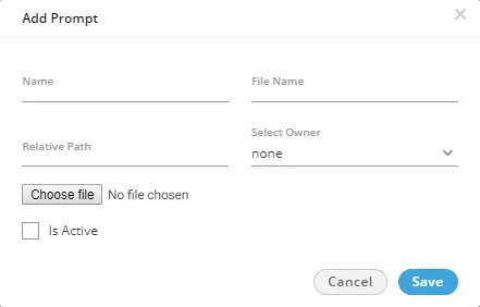 Figure: Add a Prompt