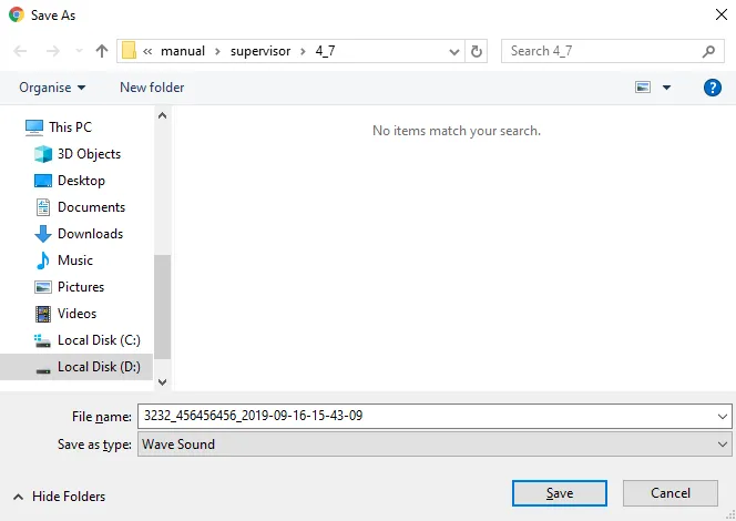 Figure: Download the Voicemail