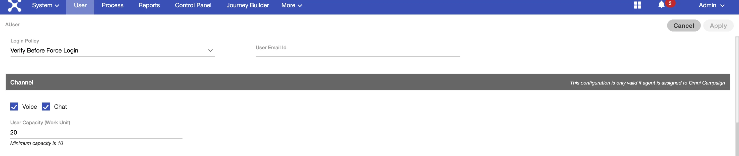 Configure Channel Capacity per Agent