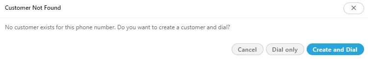 Figure: Calling Manually to a New Number