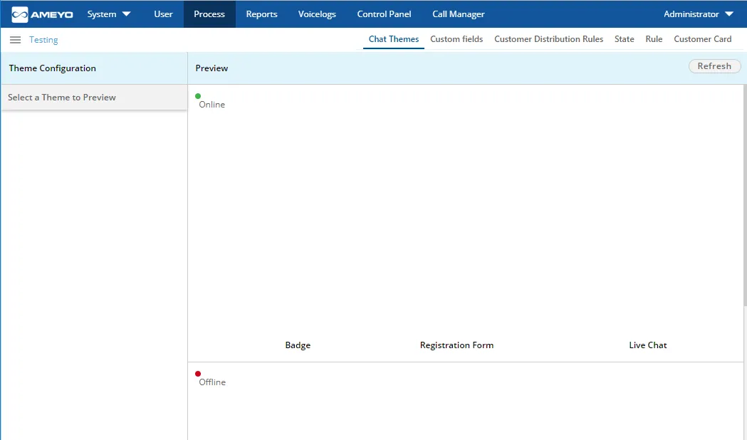 Figure: Chat Themes Tab