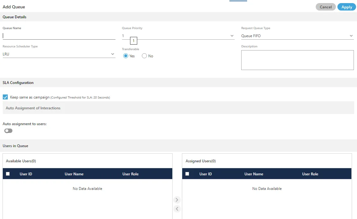Figure: Create Queue