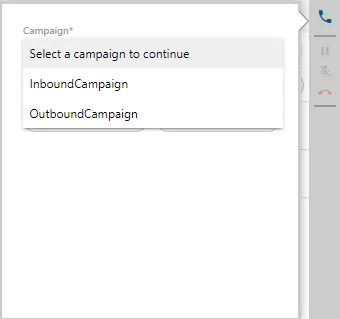 Figure: Campaign Selection